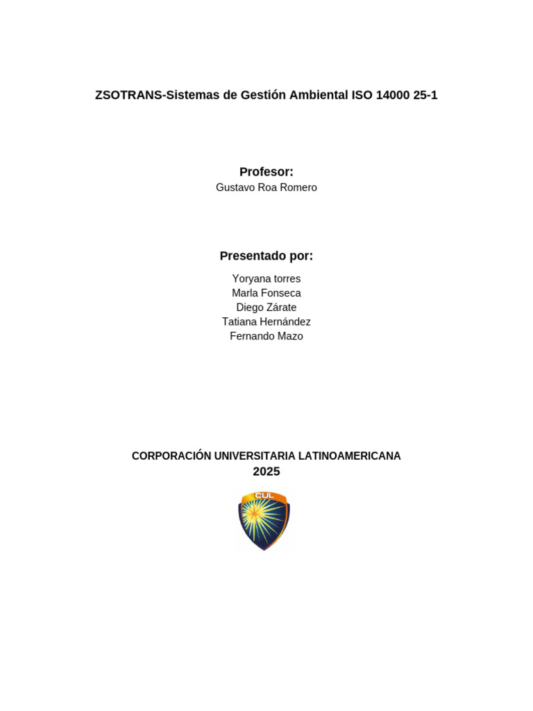 Sistema de Gestión Ambiental ISO 14001 | PDF | Sustentabilidad ...