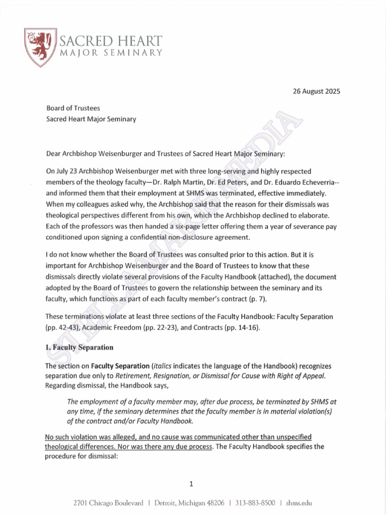 SHMS Letter August 26, 2025 | PDF