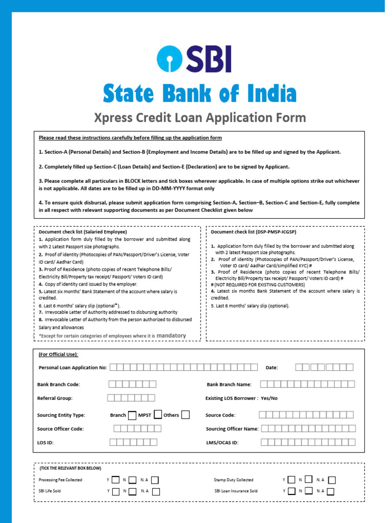 Application Form - Xpress Credit Fill | PDF | Identity Document ...