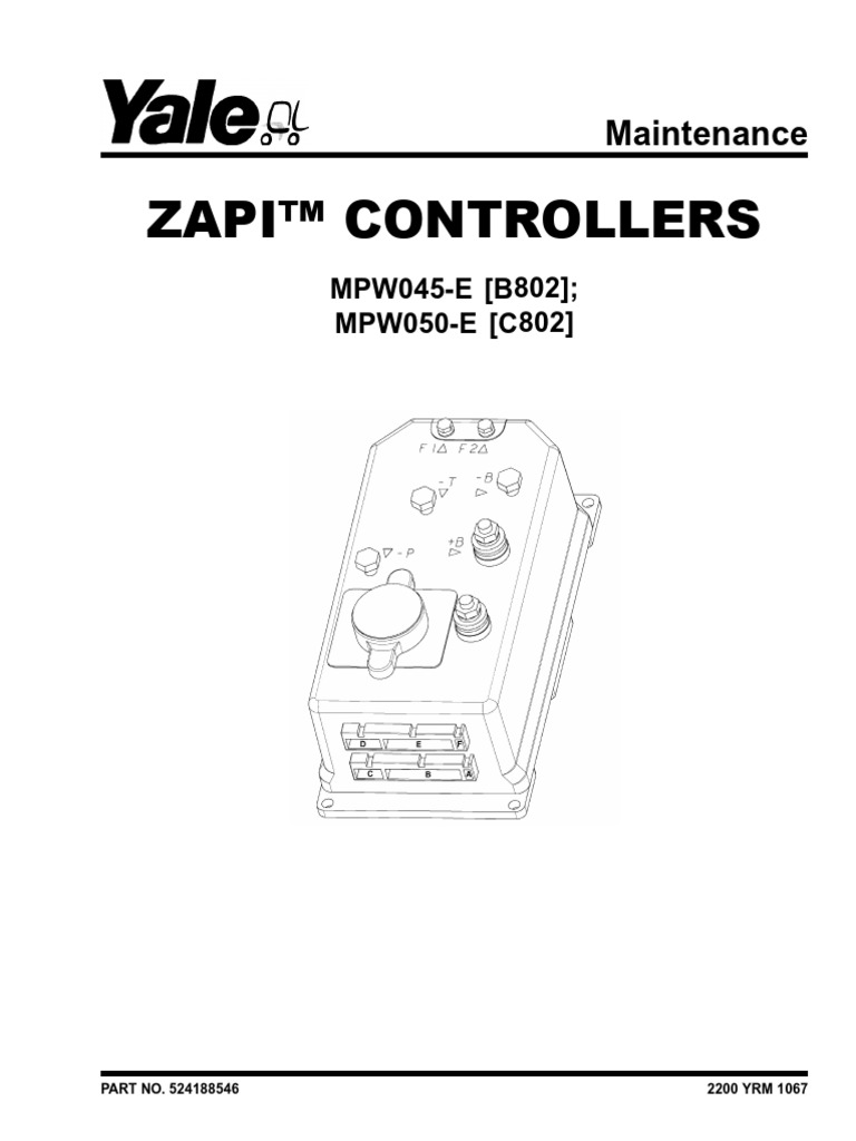 ZAPI Controller Maintenance Guide | PDF | Battery Charger | Liquefied ...