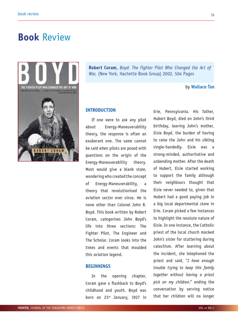Boyd: The Fighter Pilot Innovator | PDF