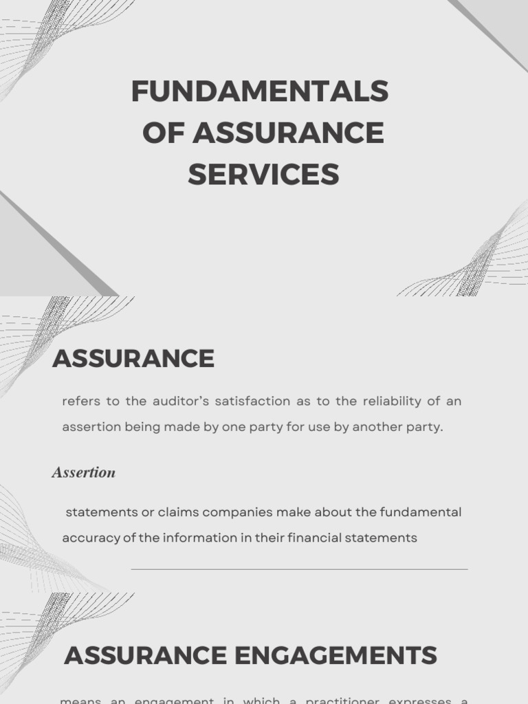Assurance Services Fundamentals | PDF | Internal Control