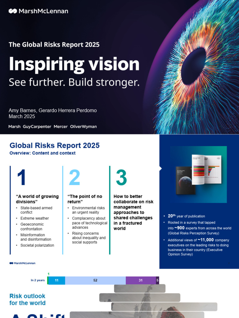 Global Risks Report 2025 - Marsh McLennan | PDF | Water Security ...