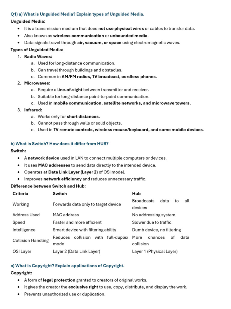 Networking 1 | PDF | Computer Network | Ip Address