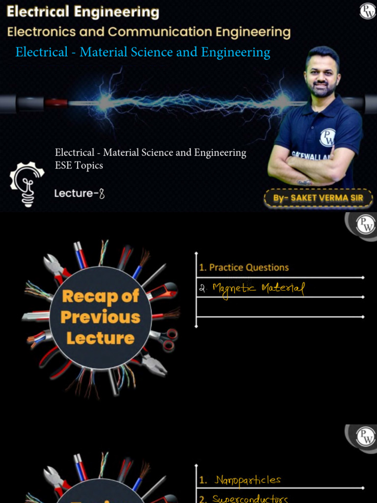 Electrical - Material Science and Engineering ESE Topics | PDF
