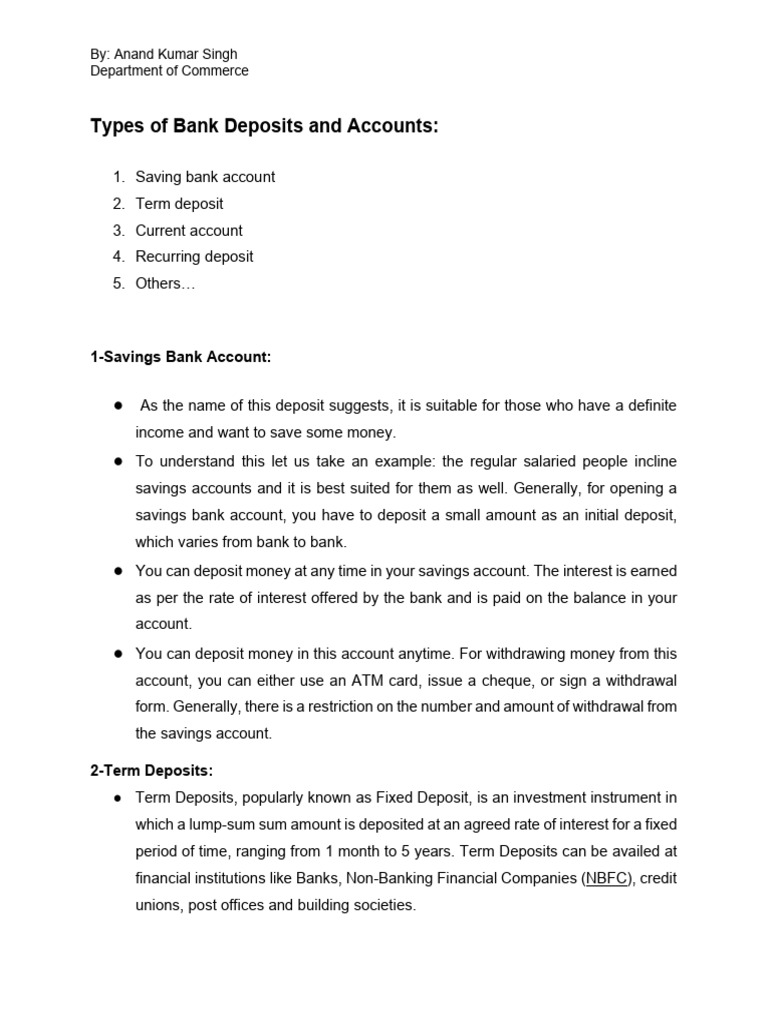 FFE Banking Unit Class 2 | PDF | Transaction Account | Banks