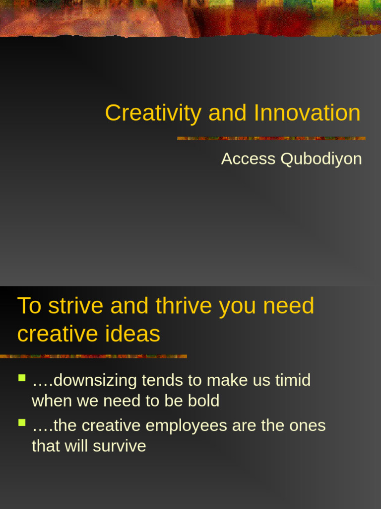 Mastering Creativity and Innovation | PDF
