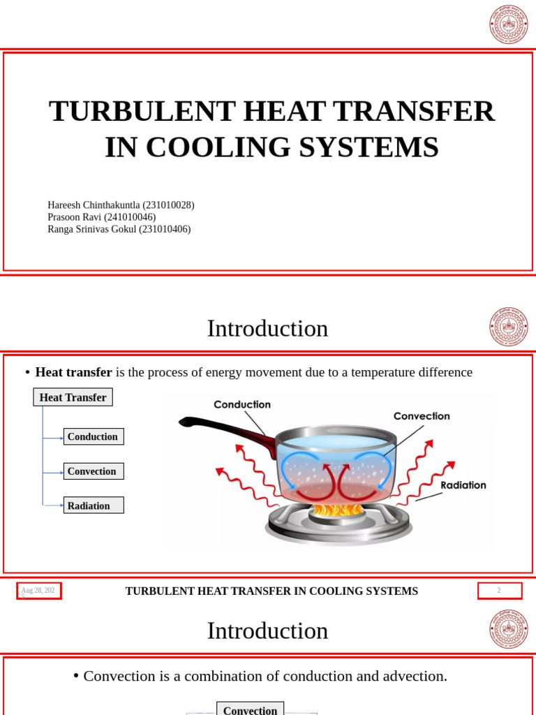 Turbulent Heat Transfer in Cooling Systems | PDF | Heat Transfer ...