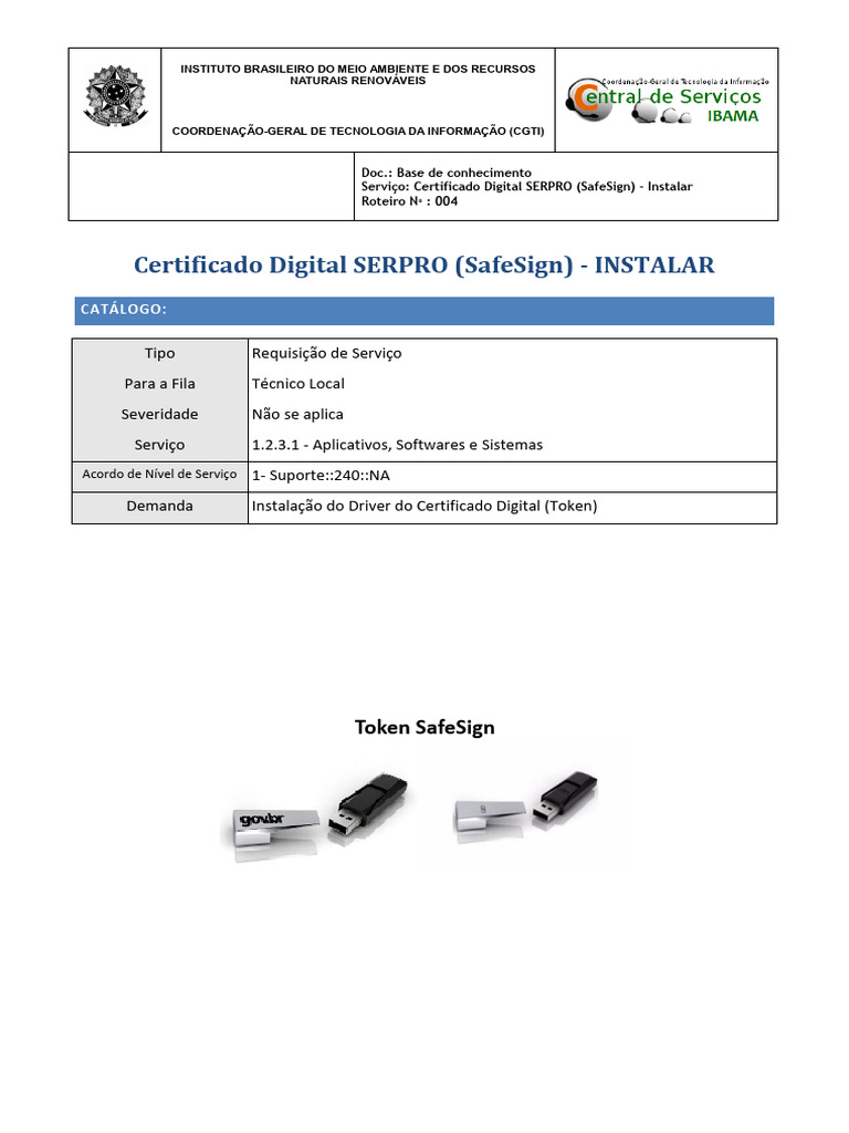 Instalação do Driver SafeSign | PDF | Tecnologia da Informação ...