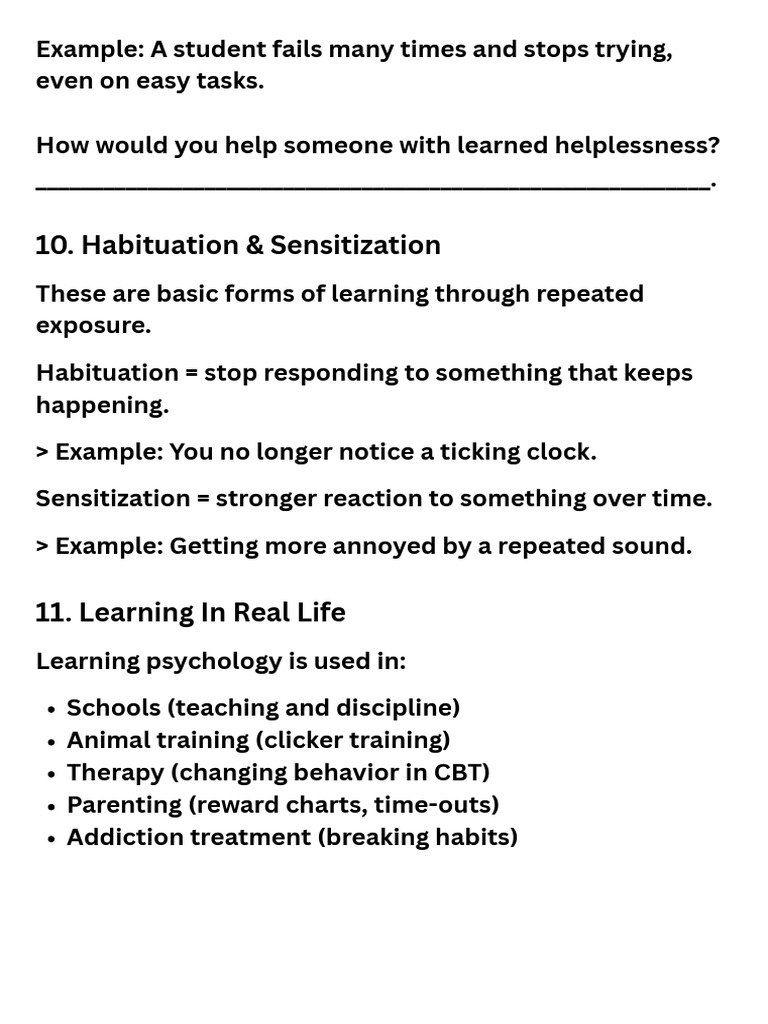 Understanding Habituation and Learning | PDF