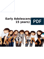 Early Adolescence (12-15 Years)