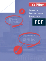 Australia Post Address Presentation Standard