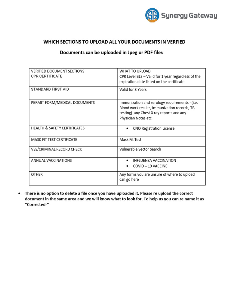 Document Upload Guidelines for Verified | PDF