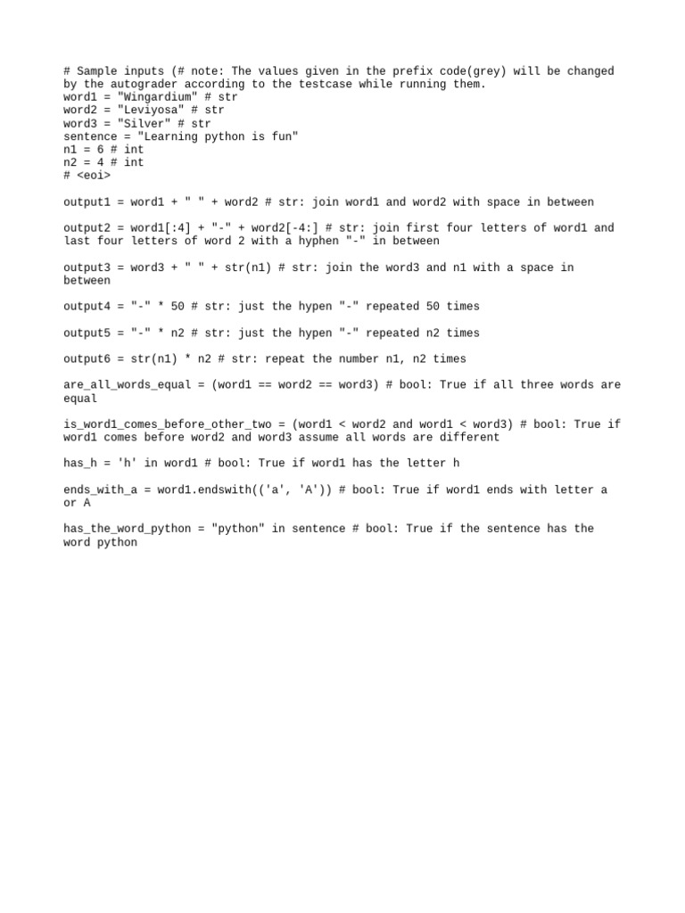 Python String Manipulation Examples | PDF