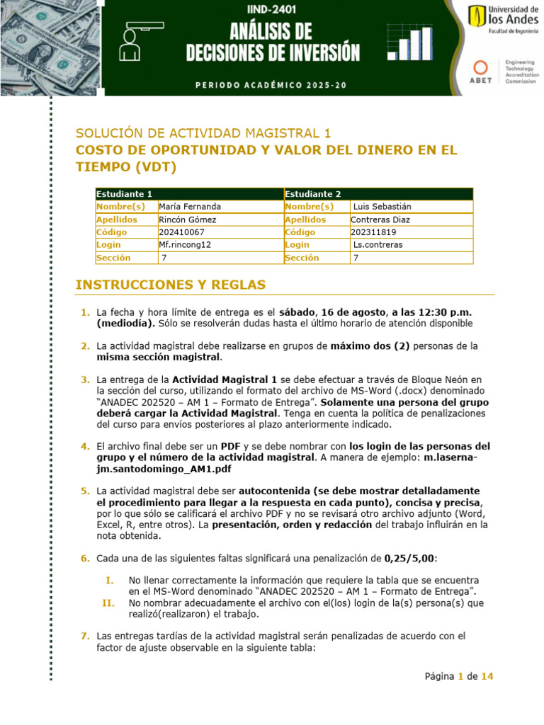 Actividad: Tipos de Intereses | PDF | Inflación | Inversiones