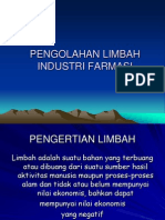 Pengolahan Limbah Industri Farmasi