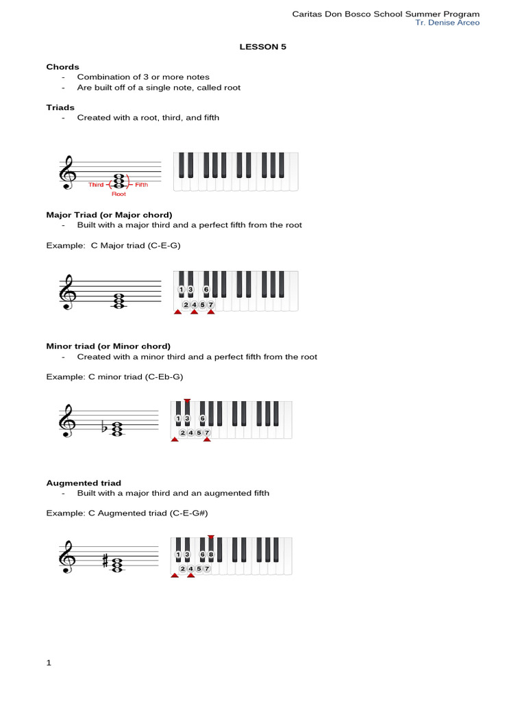 Understanding Chords and Triads | PDF | Chord (Music) | Interval (Music)