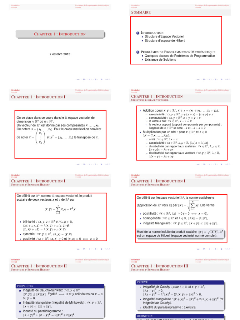 Problèmes de Programmation Mathématique | PDF | Scalaire (mathématiques ...