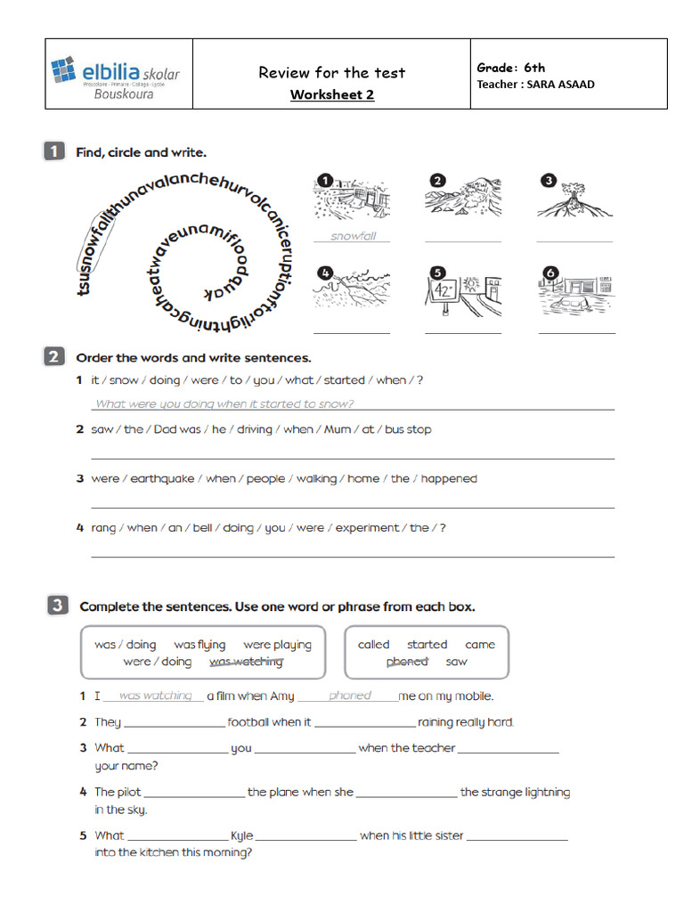 Worksheet 26AP | PDF