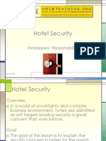 Hotel Security - Innkeeper's Responsibility