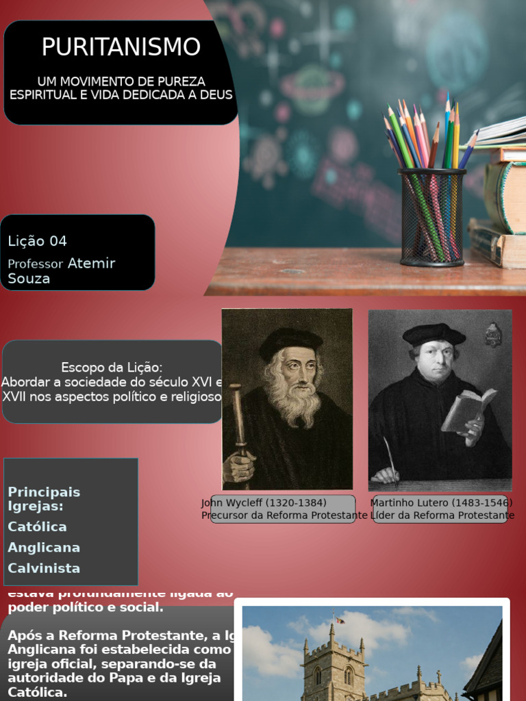 Puritanismo: Movimento e Igrejas do Século XVI | PDF | Protestantismo ...