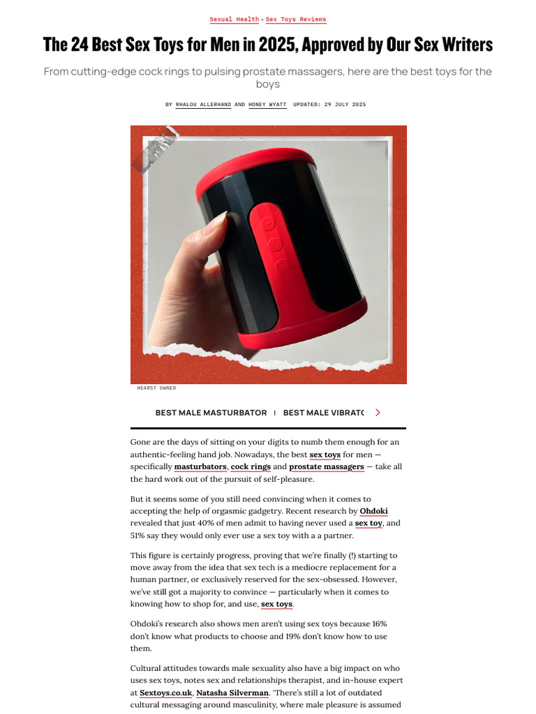 24 Best Sex Toys For Men UK 2025 | PDF | Sexuality | Human Sexuality