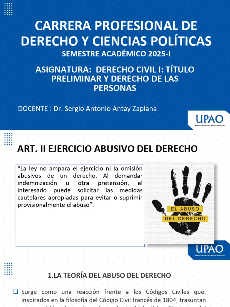 Abuso del Derecho y Aplicación Legal 2025 | PDF | Justicia | Crimen y ...