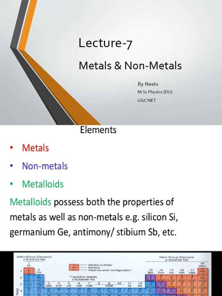 Metals and Non Metals | PDF