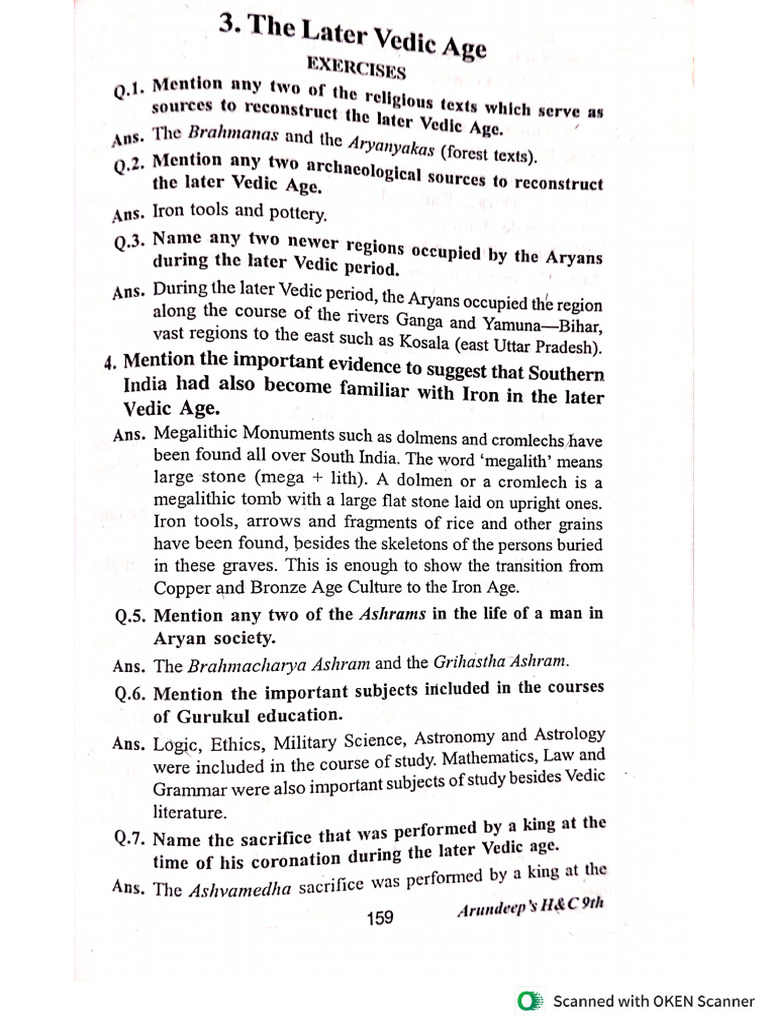 History The Vedic Age | PDF