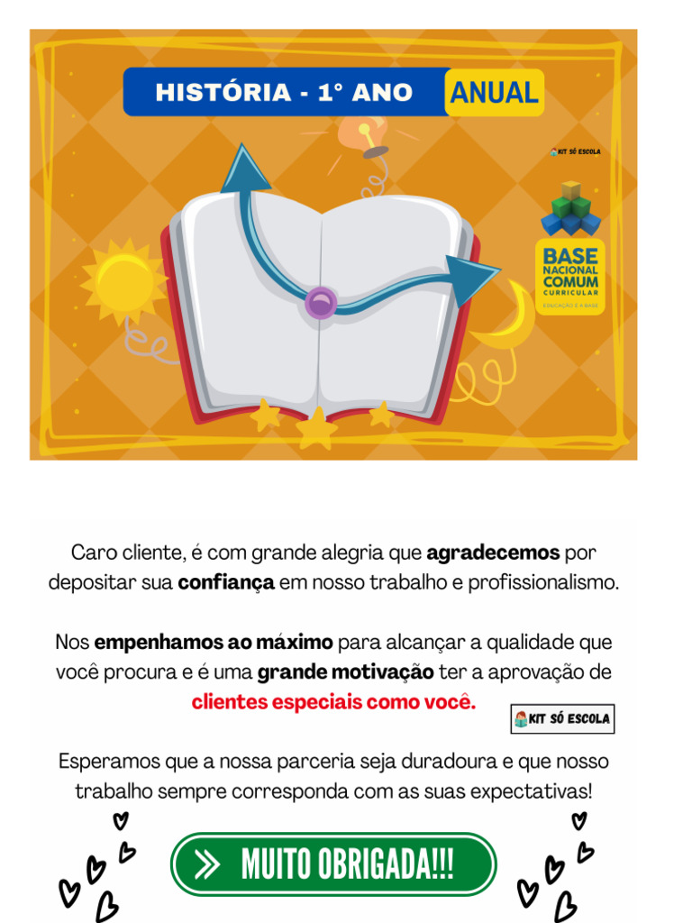 Planejamento+ ++Ensino+Fundamental+ +historia+ +1+Ao+5+Ano+ +Kit+So ...