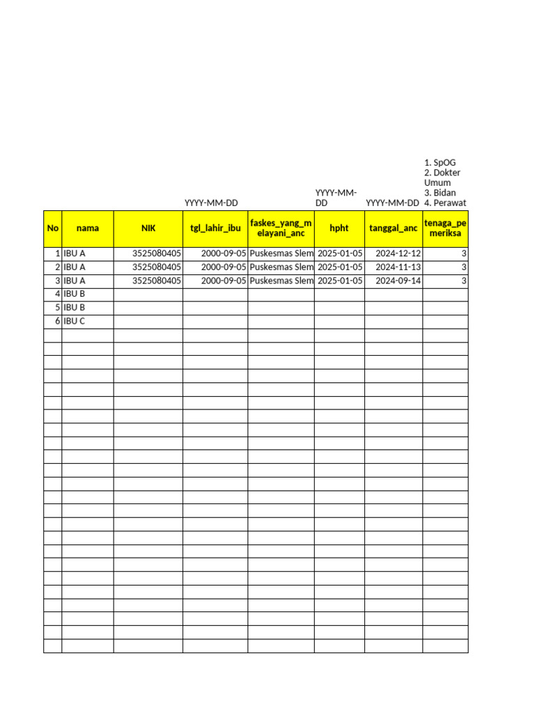 Format Pengukuran Anc (Baru) | PDF