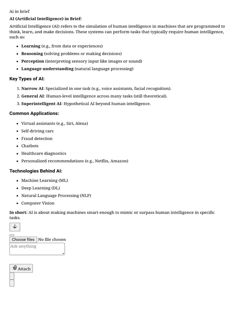 Overview of Artificial Intelligence Concepts | PDF