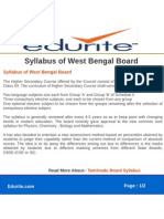 Syllabus of West Bengal Board