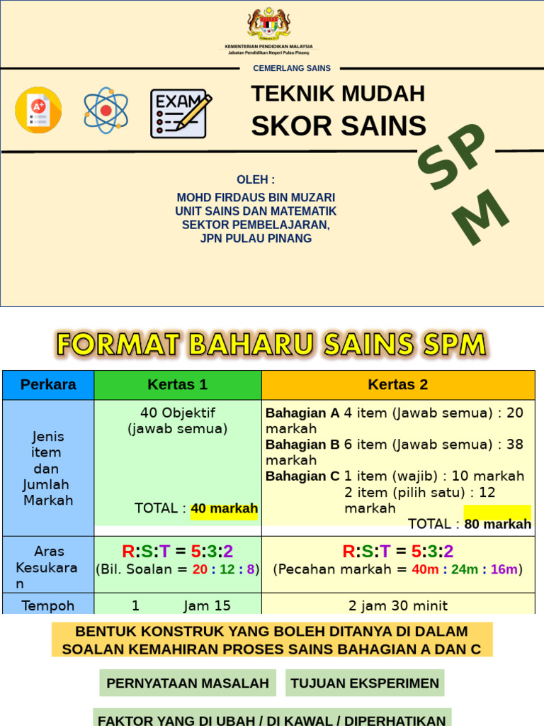Lonjakan Teknik Menjawab Sains SPM 2 | PDF