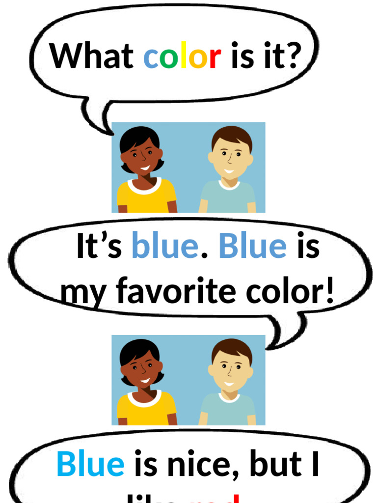 Favorite Colors: Blue and Red | PDF