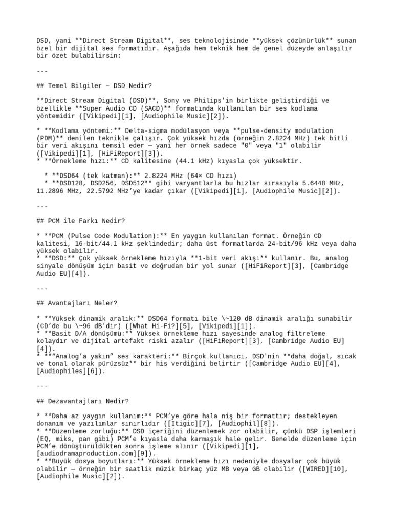 DSDi Direct Stream Digital | PDF