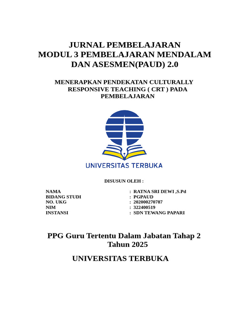 Penerapan Culturally Responsive Teaching | PDF