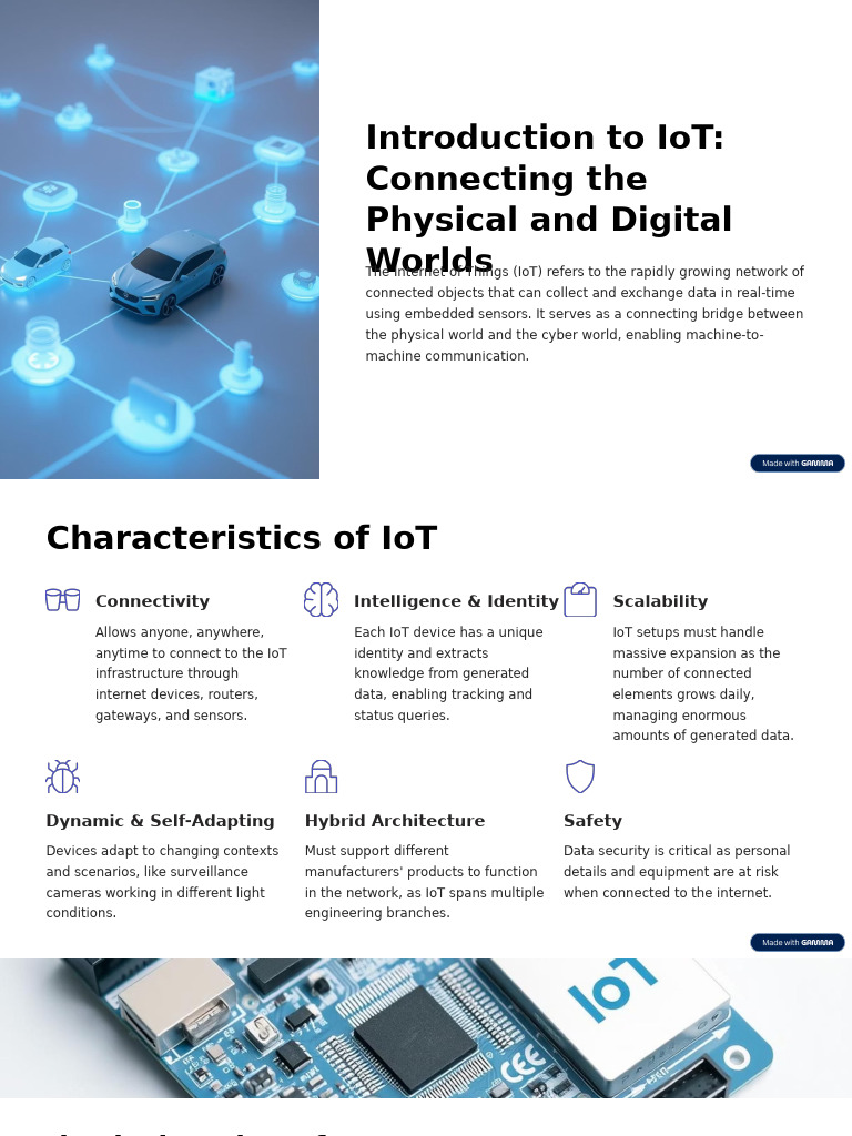 Introduction To IoT Connecting The Physical and Digital Worlds | PDF ...