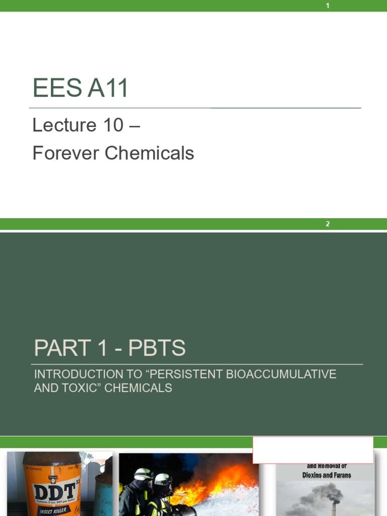 Understanding Forever Chemicals: PBTs and PFAS | PDF | Chemical ...