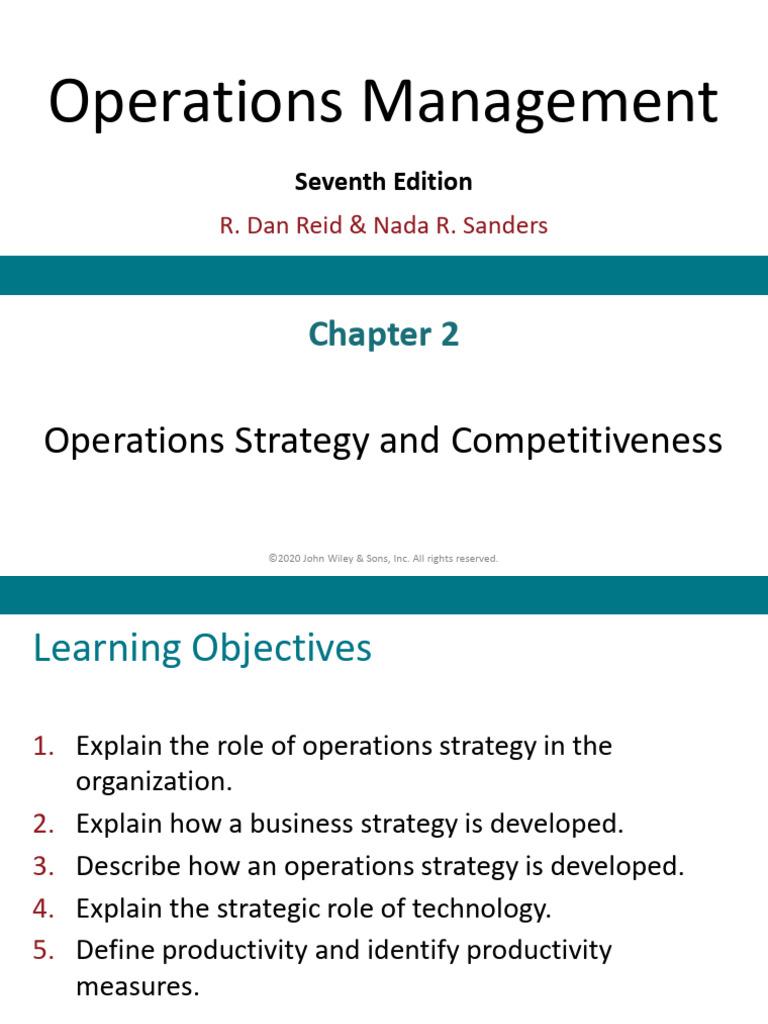 Operations Strategy and Competitiveness | PDF | Strategic Management ...