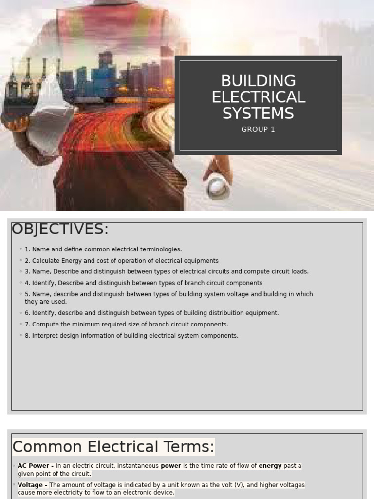 Building Electrical Systems Overview | PDF | Fuse (Electrical ...