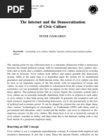 The Internet and Democratization of Civic Culture