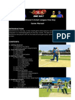 Manual-International Cricket League One Day