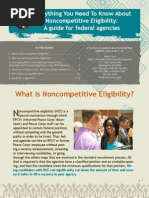 Peace Corps Noncompetitive Eligibility (NCE) 