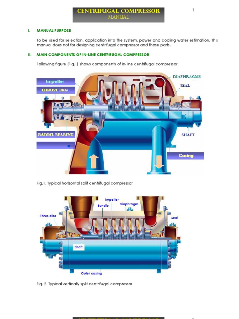 Centrifugal Compressor Manual1 | Gases | Continuum Mechanics