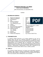 Análisis Estructural I Silabus