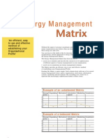 3 Energy Management Matrix