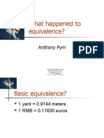 What Happened To Equivalence?: Anthony Pym