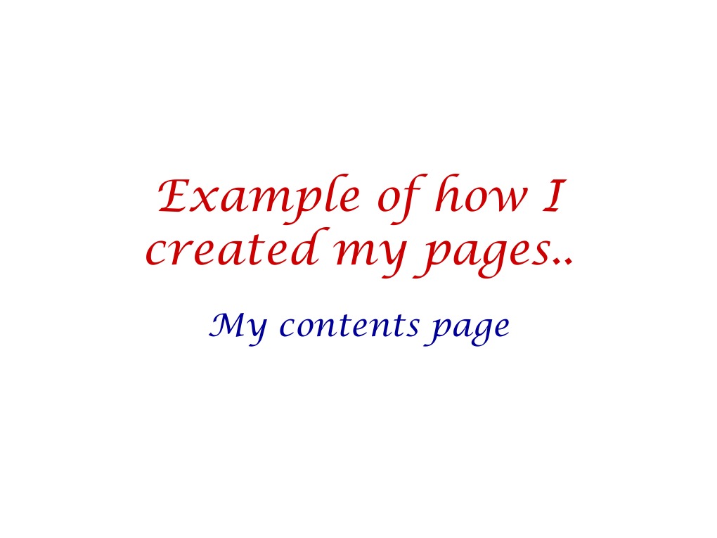 Example of How I Created My Pages | PDF