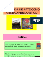 CRITICA DE ARTE. Practicas Criticas (Teorico - 23-04-12)